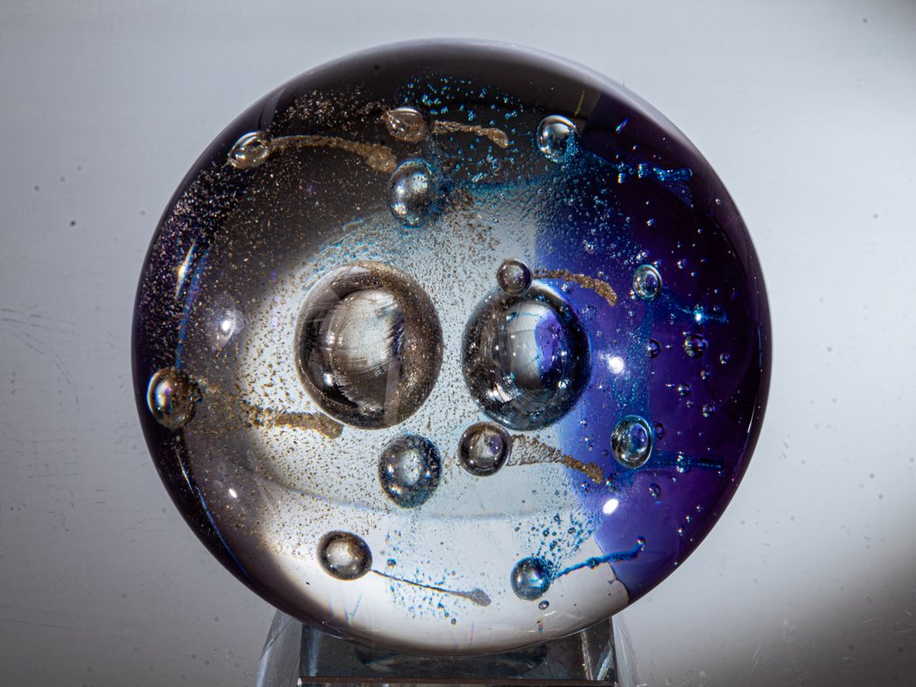 Caithness Glass (attr.) - Presse-papier - Abstraktes Glasobjekt - Unbezeichnet - Magnum Size - Ø 9,6 cm / 1,2 kg - Glas #4.3