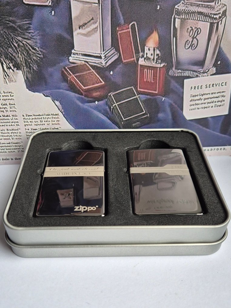 Zippo - Senza prezzo di riserva - Accendino - Acciaio (inossidabile) - (2) #2.1