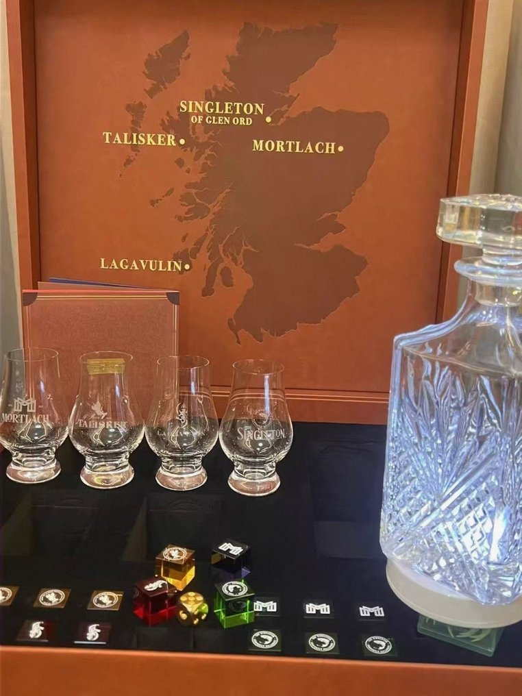 Diageo Whisky Odyssey – Board Game Set with Glasses Decanter and 4 Distillery Glasses  - N/A #4.3