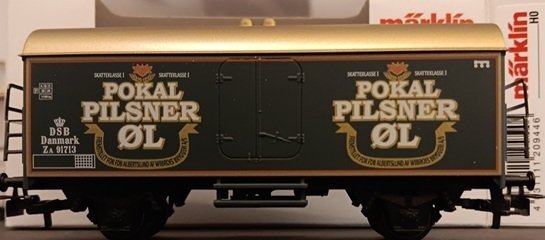 Märklin H0 - 4415.734/4415.781 - Model train freight carriage (2) - 2 Märklin special productions for Denmark - DSB #1.0