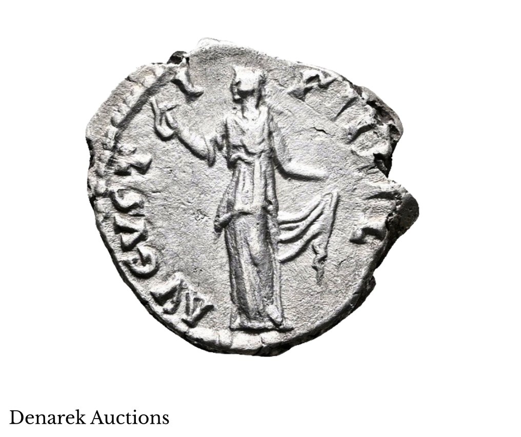 Római Birodalom. Faustina II (Augusta, AD 147-175). Denarius (Nincs minimálár) #1.0