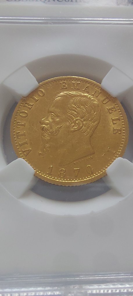Ιταλία, Βασίλειο Vittorio Emanuele III. 20 Lire 1870 Roma #1.0