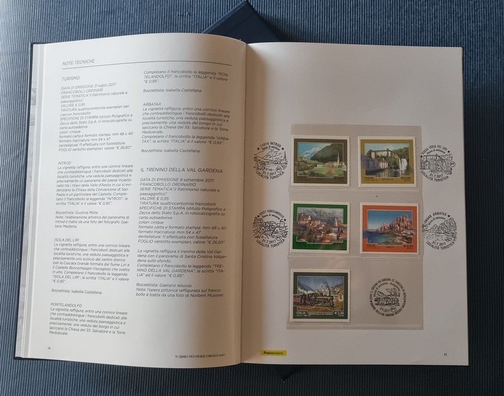 意大利 2017 - 意大利邮政2017年邮票册，装裱完好，附带CVP、CD及收藏盒。 #2.1