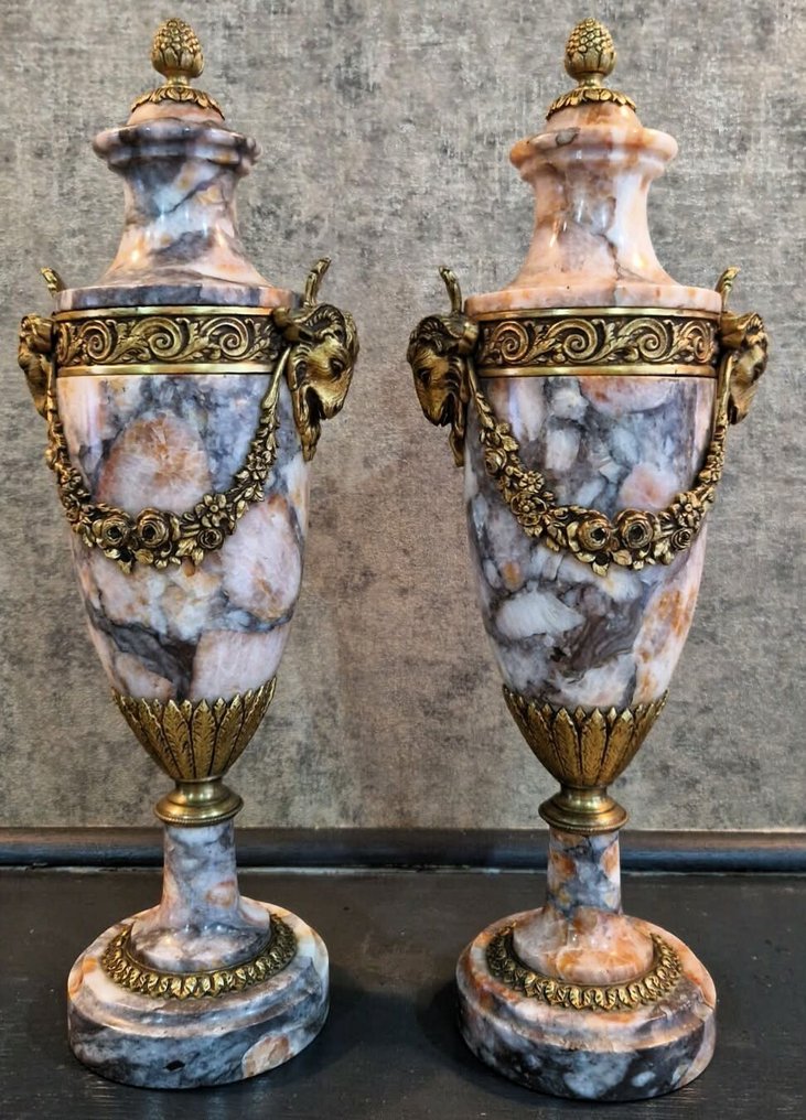 Cassolette - Márvány, Bronz - néo-classique / Empire #1.0