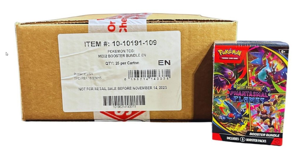 Pokémon -1x - Phantasmal Flames Booster Bundle SEALED Case - Sealed - 25x Bundle of Phantasmal #1.0