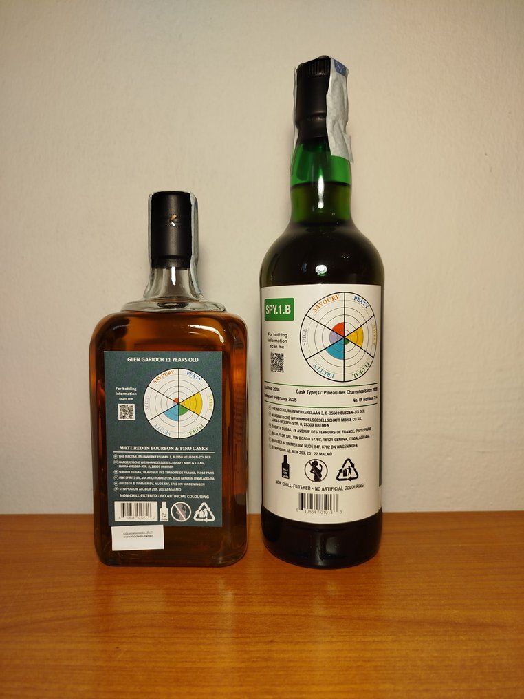 Glen Garioch 11yo Bourbon & Fino Casks + Enigma 2008 16yo Pineau des Charentes Finish b. 2025 - Cadenhead's  - 70cl - 2 flessen #2.1
