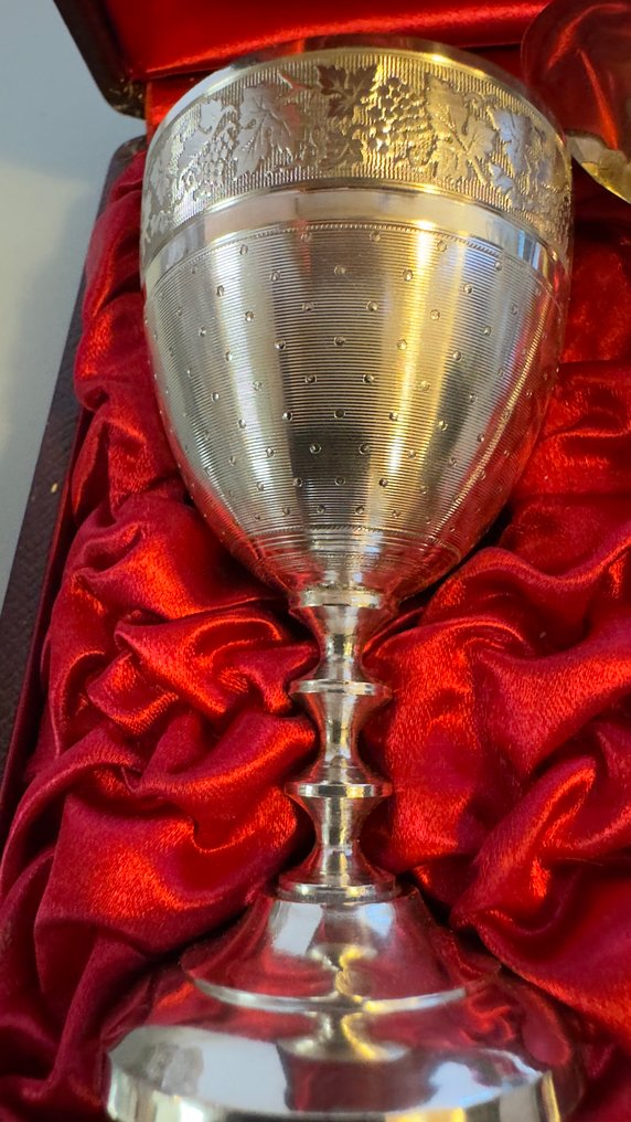 Claude Doutre Roussel, Paris (from 1895) - Eierbecher - .950 Silber - Eierbecher und sein Löffel #4.3