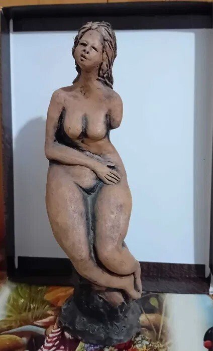 Γλυπτό, Female figure - 22 cm - Terracotta #1.0