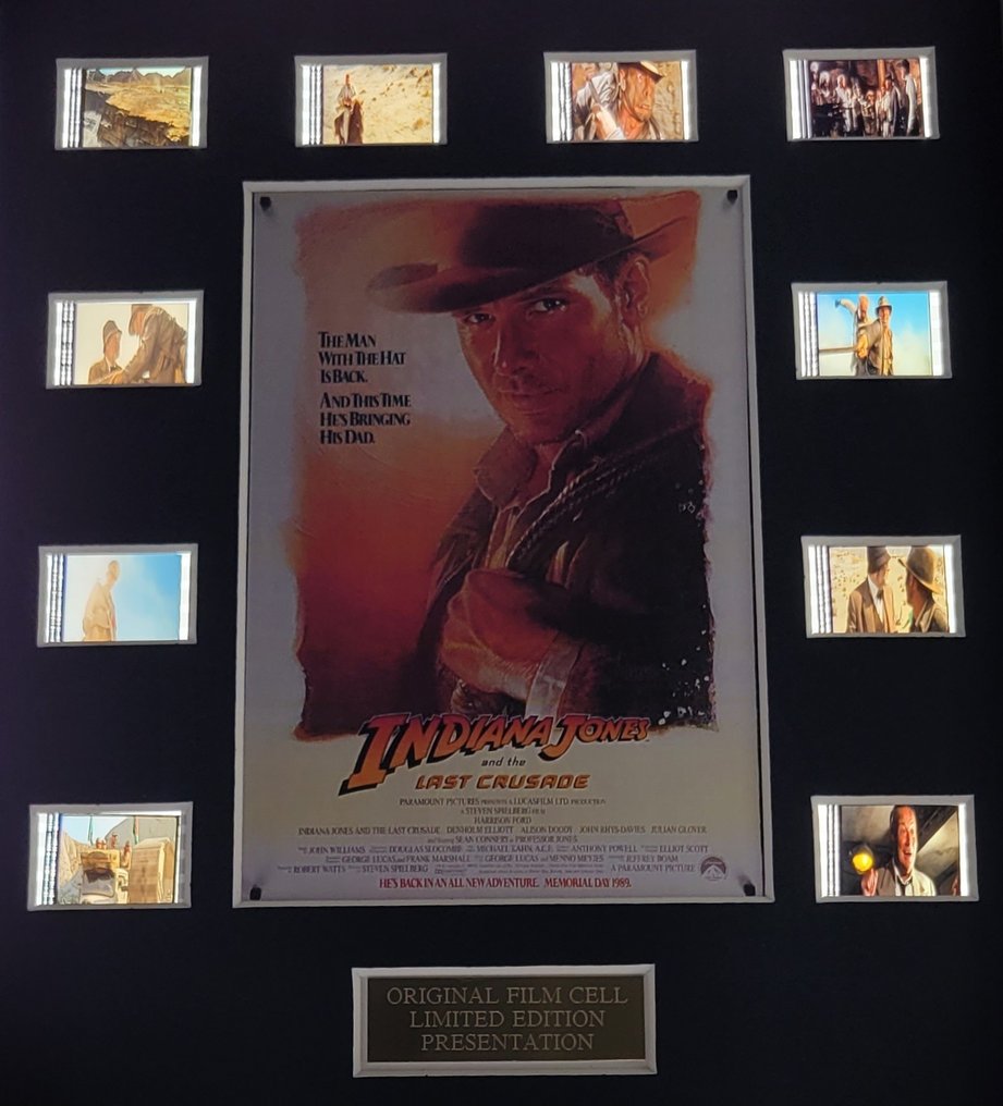 Indiana Jones and The Last Crusade - Framed Film Cell Display with COA #1.0