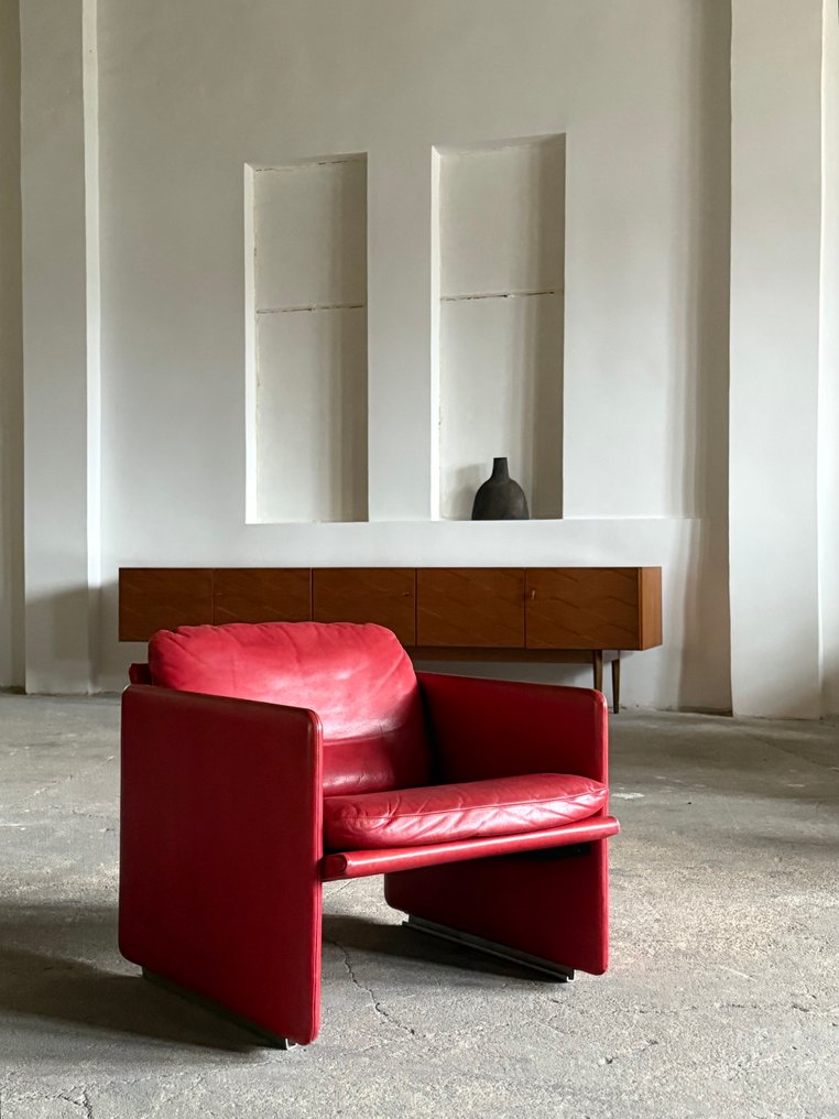 Arflex - Marco Zanuso - Πολυθρόνα - Άνοιξη - Δέρμα #2.1