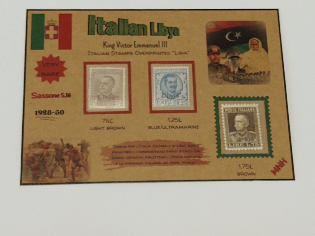 Italian Libya  - With 3 Parmeggiani stamps. #1.0