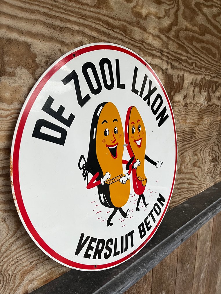Emaillerie Koekelberg - De Zool Lixon 混凝土广告牌 - 标志 - 铁 #4.3