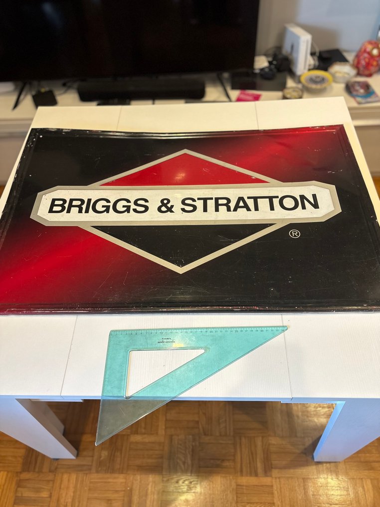 RARO 招牌标志 复古 BRIGGS & STRATTON 正品 官方经销商 60、70、80年代 - Briggs e Stratton - 廣告牌 (4) - 金屬 #2.1