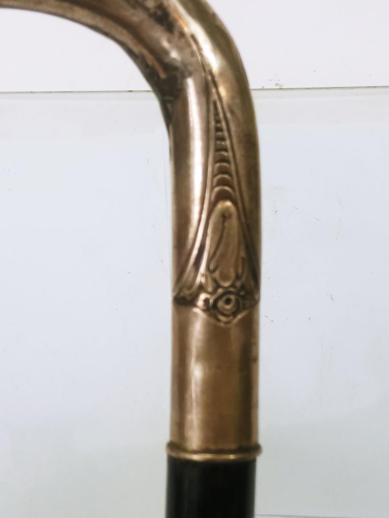 Spadserstok - Træ, Srebro 800 - Laska Srebro Secesja #4.3