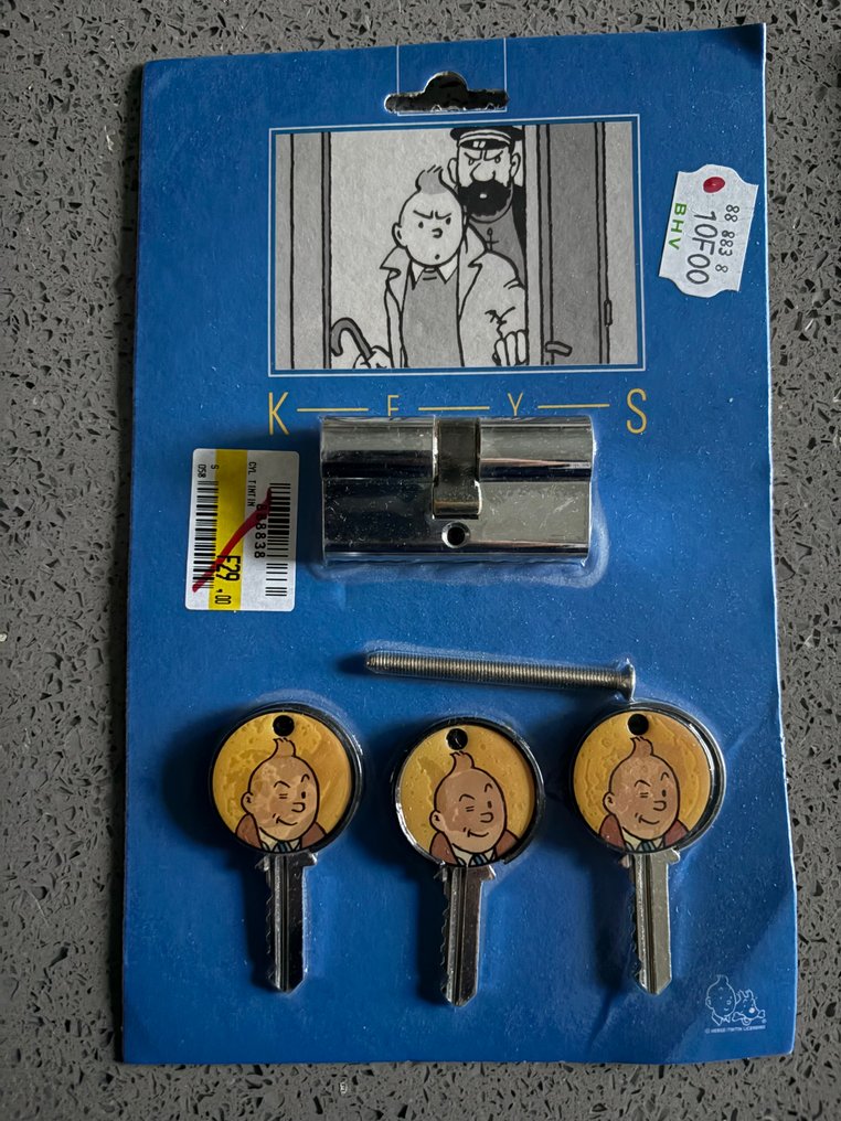 Tintin - Ensemble clef et serrure X 2 - 2 beeldje #1.0