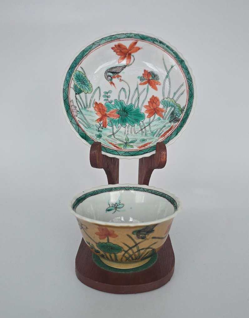 Cup and saucer (2) - Porcelain #1.0