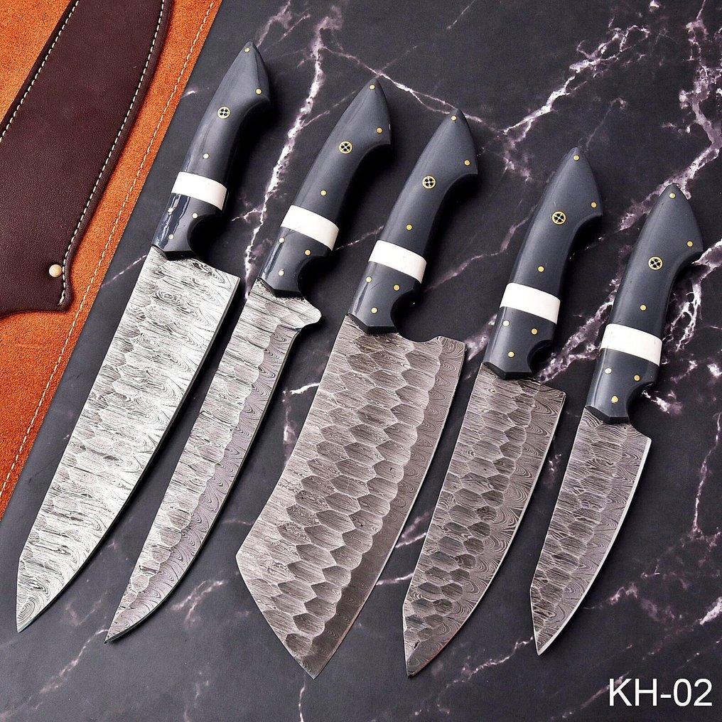 HHH - Coltello da cucina - Kitchen knife set -  Coltelli da chef - sudore, Micarta - Nord America - Coltello da cucina, coltello da chef #1.0
