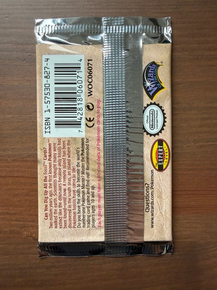 Pokémon - 1 Booster pack - Aerodactyl - 1st Edition - 21.045g - WOTC - Fossil #3.2