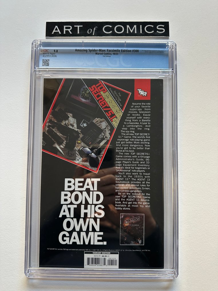 Amazing Spider-Man: Facsimile Edition #300 - Foil Edition - CGC 9.8 - Reprints Amazing Spider-Man #300 - 1 Graded comic - First edition - 2023 #3.2