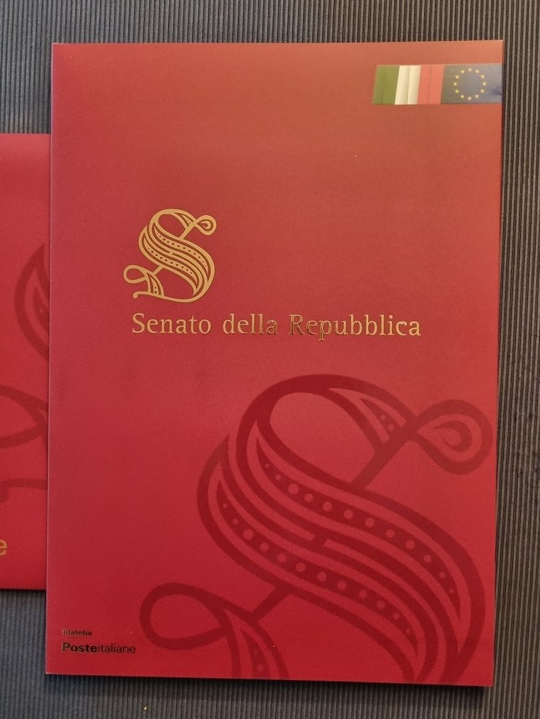 意大利 2016/2023 - 2023年意大利共和国参议院发行文件夹完整套装,包括定制信封和Erinnofilo #2.1