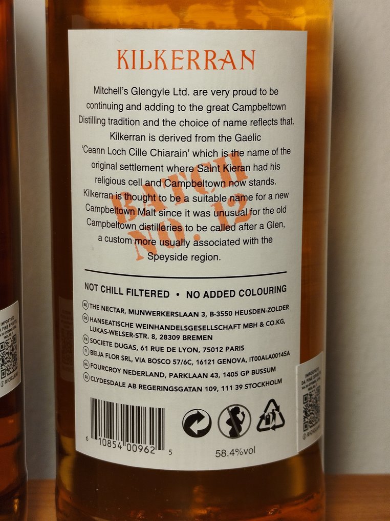 Kilkerran - 16yo & Heavily Peated Small Batch No. 12  - b. 2025  - 70cl - 2 garrafas #4.3