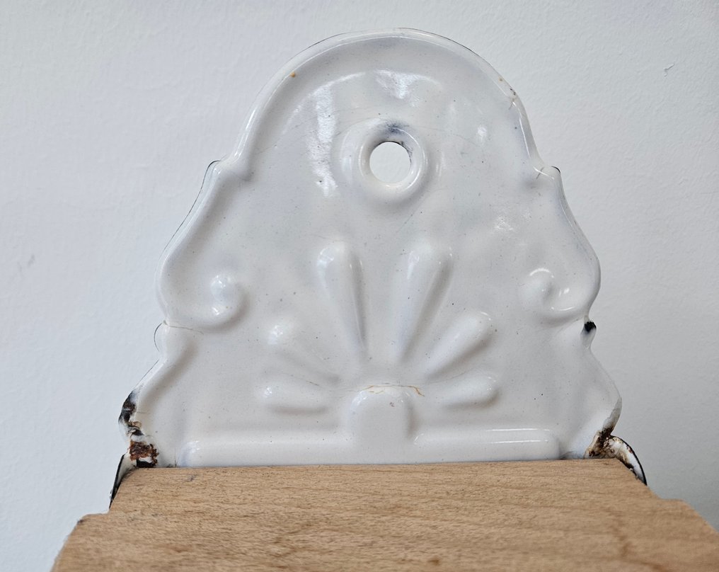 Salt cellar - Storage jar - Enamel - Salt pot - salt. #1.0