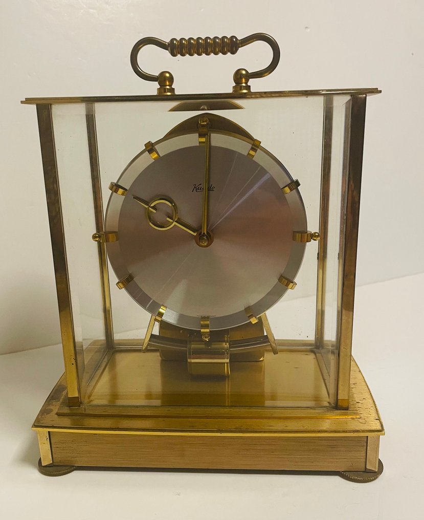 電磁鐘 -  世紀中期現代主義 - 塗漆黃銅 - 1960-1970 #4.3