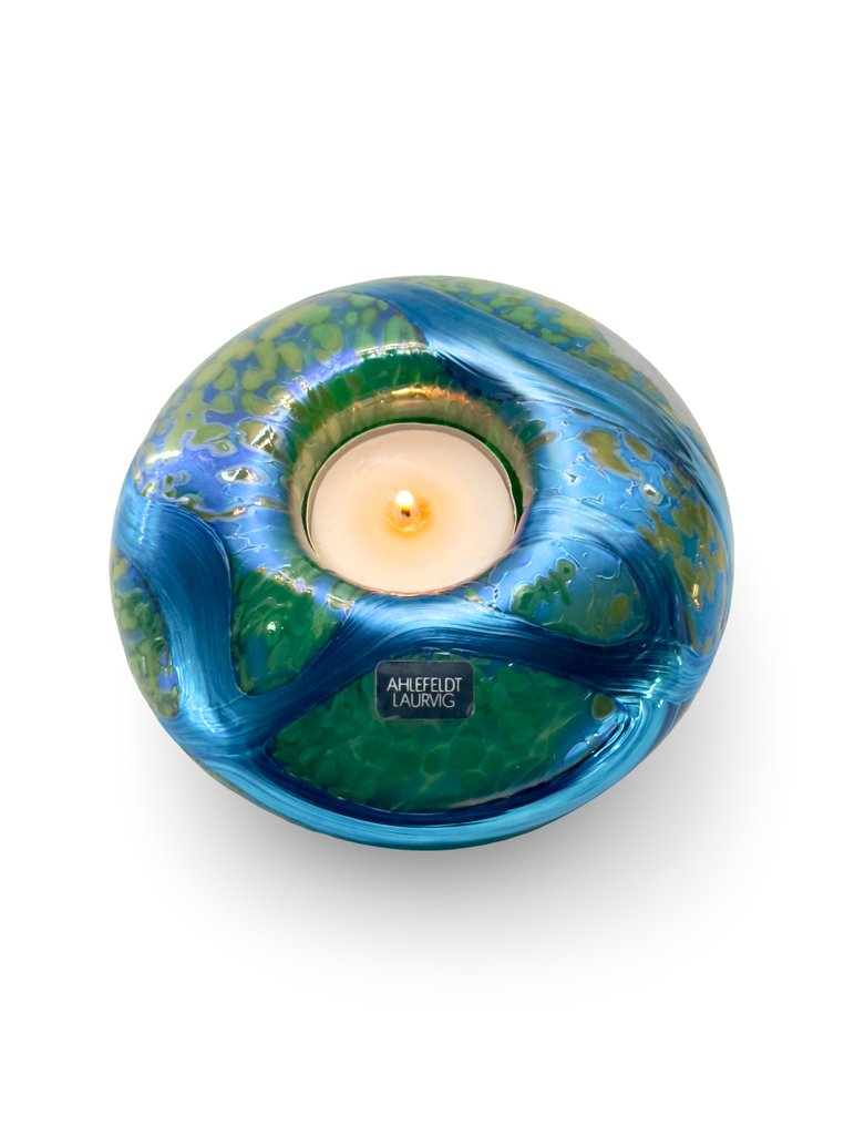 Studioglas Ahlefeldt-Laurvig - Michael Ahlefeldt-Laurvig. - 茶蜡托盘 - 月亮手吹制玻璃 #1.0