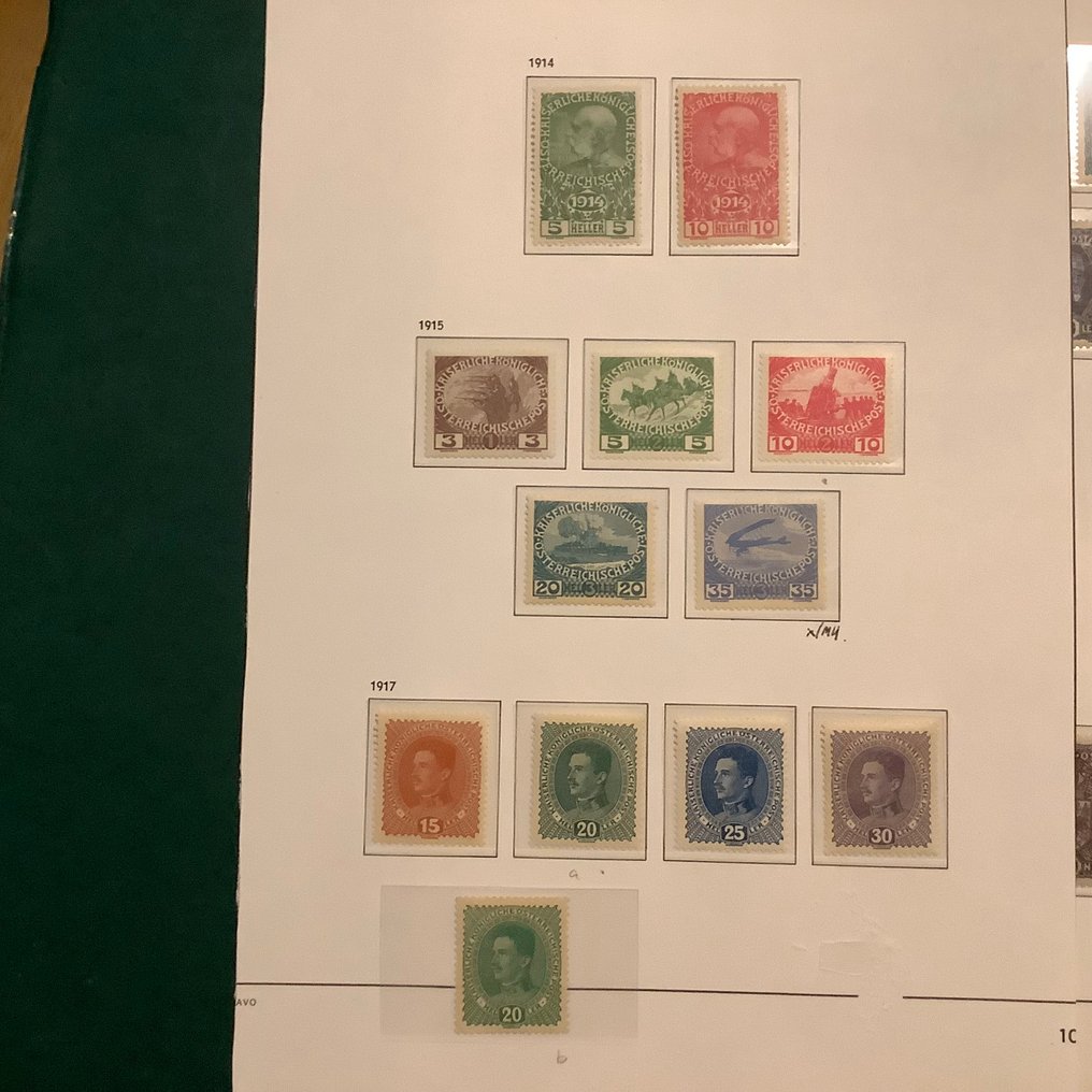 Αυστρία 1914/1921 - Ολοκληρωμένη συλλογή σε άλμπουμ- MNH - Michel 178/417 #1.0