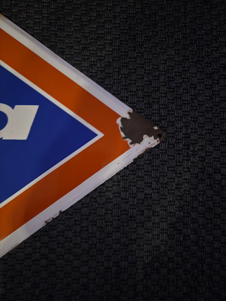 Eticheta Agfa originală. - Semn de email - Fier, Smalț #2.1