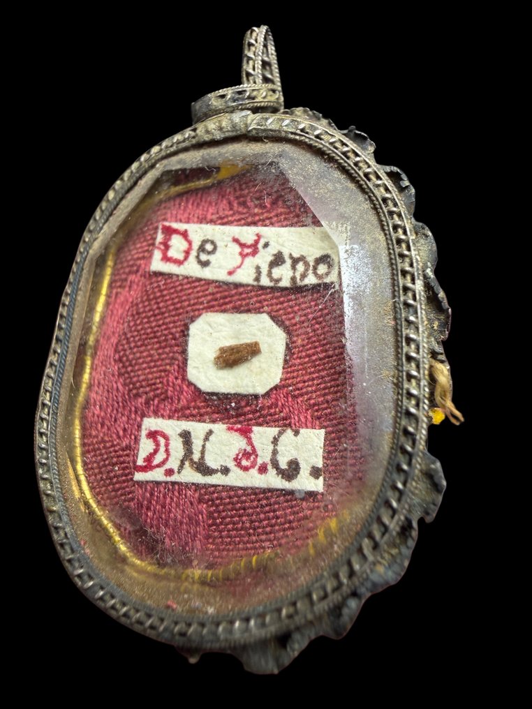 Relicvariu - Argint, Sticlă, Textile - 1800-1850 - De Fieno di Nostro Signore Gesù Cristo  #1.0