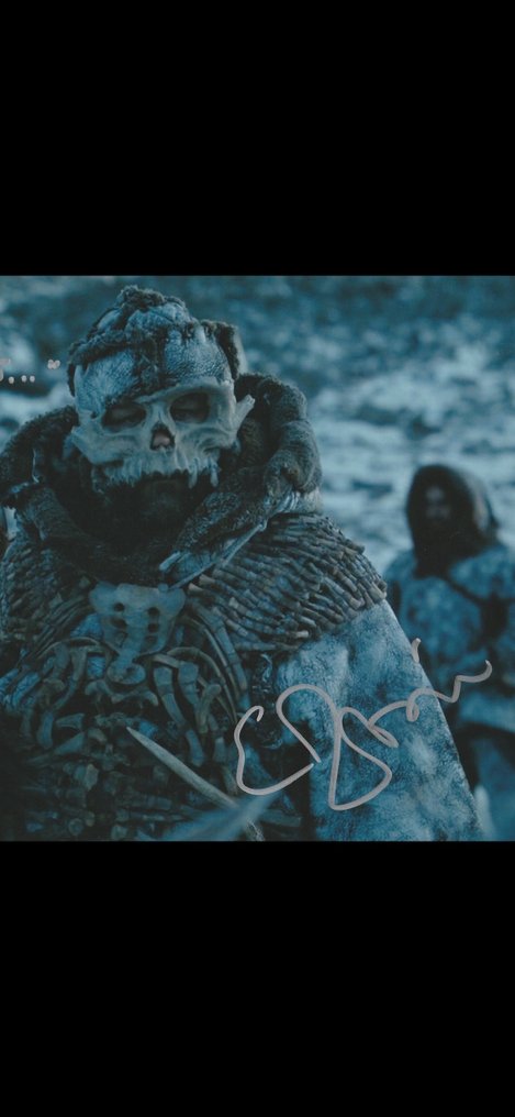 Game of Thrones - Signed by Edward Dogliani (Lord of Bones) #3.2