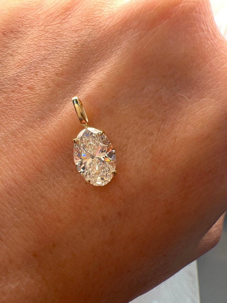 Ingen reservasjonspris - Anheng - 14 karat Gull - 2.02ct. tw. Diamant (Lab-dyrket) #1.0