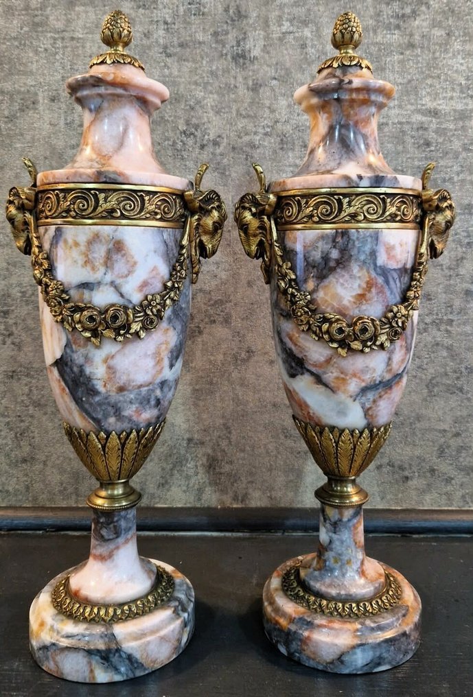 Cassolette - Márvány, Bronz - néo-classique / Empire #1.0