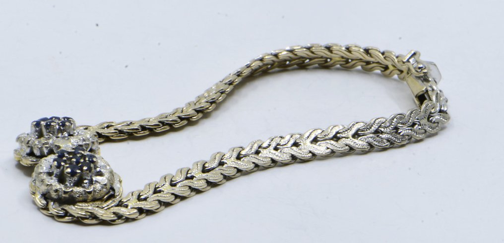 Armband - 18 kt Weißgold - 0.51ct. tw. Saphir #1.0