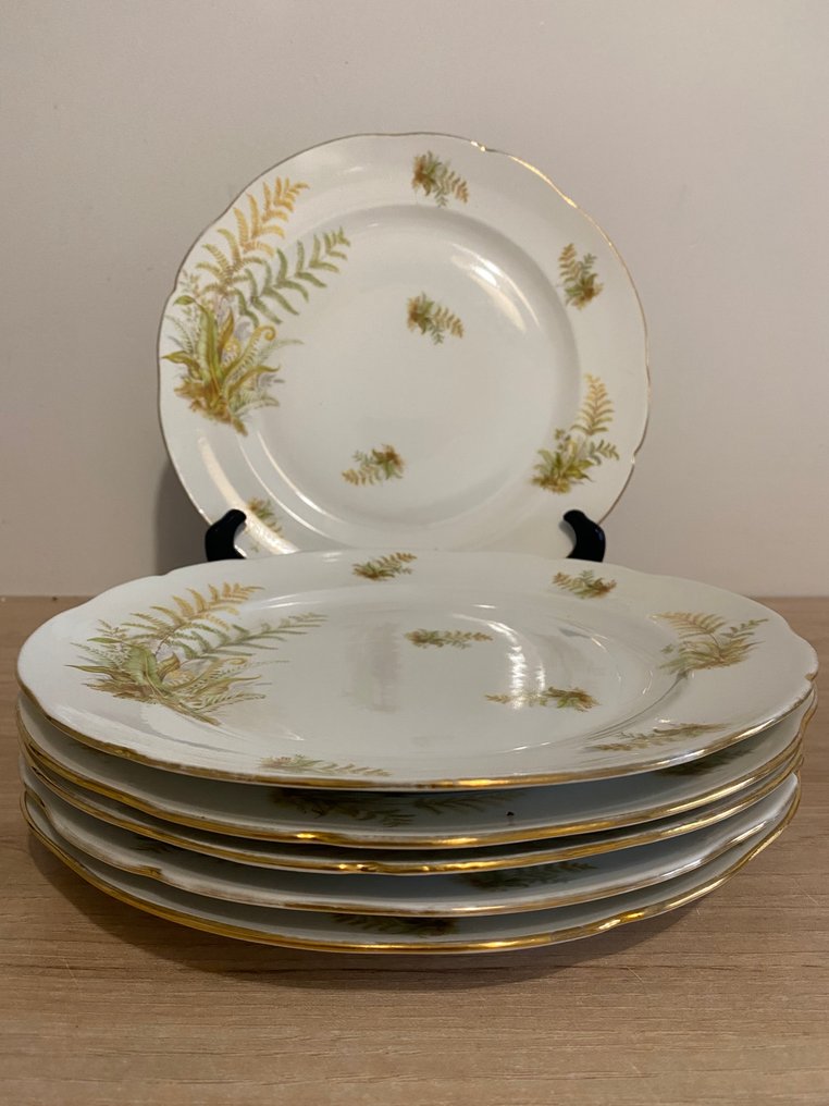 Limoges - Chapus et Fils - Πιάτο σερβιρίσματος (6) - Πορσελάνη - Πιάτο Limoges #1.0