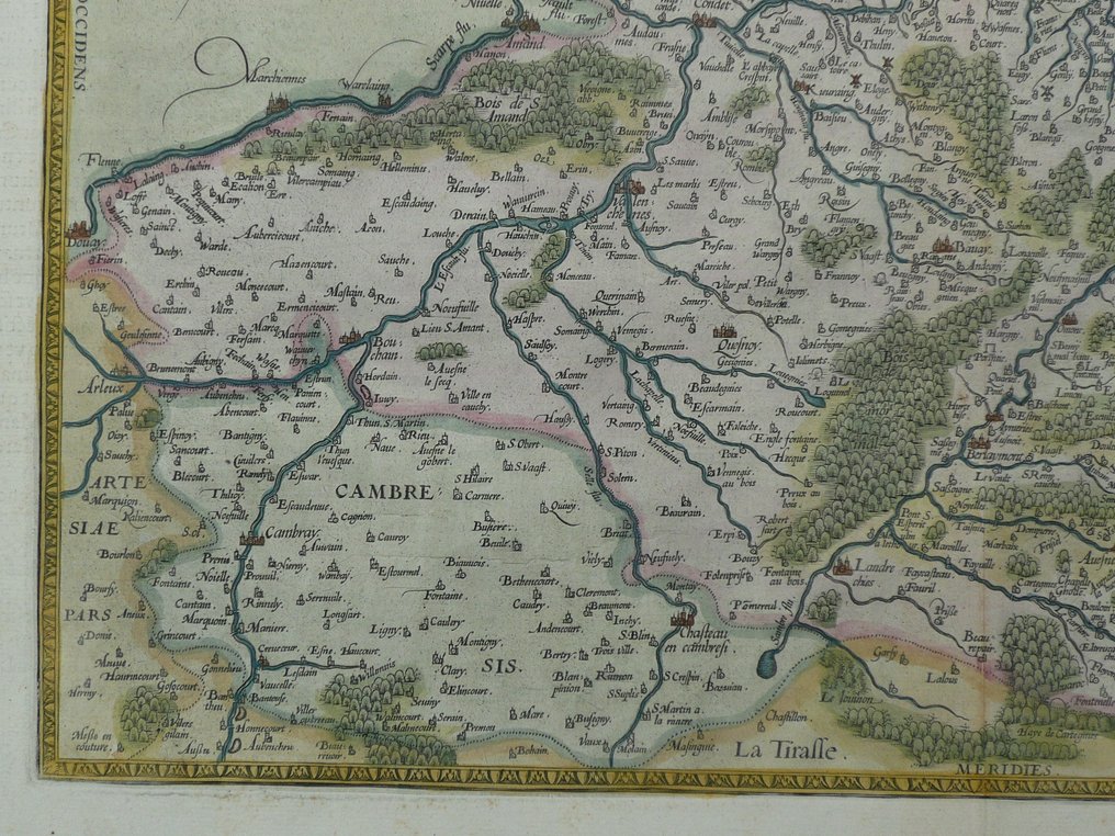 Belgia - Hainaut, Henegouwen; Abraham Ortelius - Nobilis Hannoniae comitatus descript. - 1581-1600 #4.3