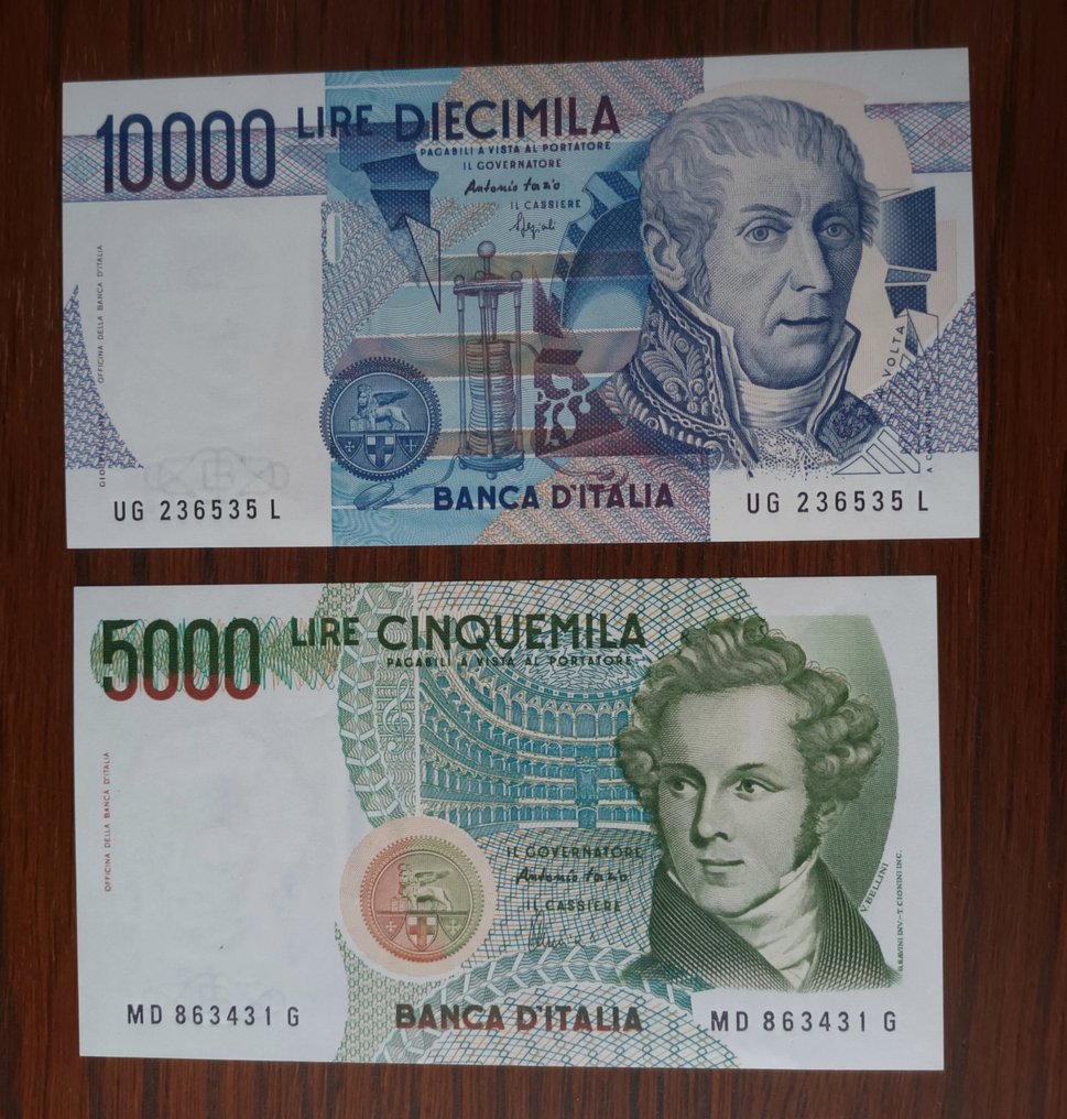 Italia. - 20 banknotes Lire - various dates  (Fără preț de rezervă) #1.0