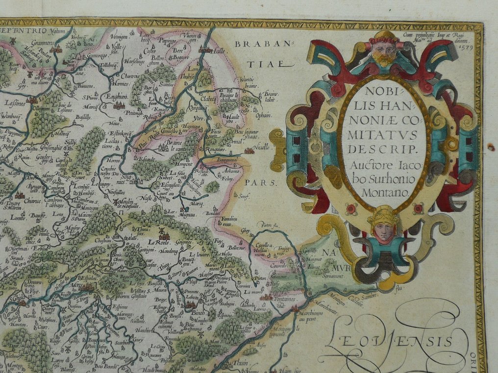 Belgia - Hainaut, Henegouwen; Abraham Ortelius - Nobilis Hannoniae comitatus descript. - 1581-1600 #3.2