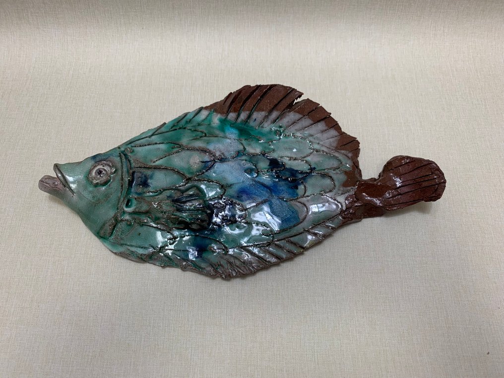 匾 - 墙面牌饰陶瓷鱼形装饰 - 陶瓷 #2.1