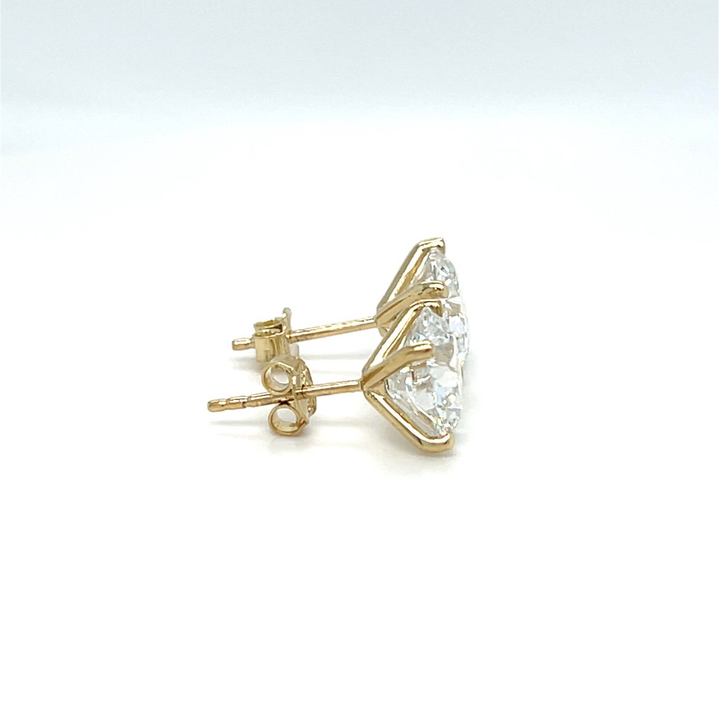 χωρίς τιμή ασφαλείας - Σκουλαρίκια - 14 καράτια Κίτρινο χρυσό - 2.00ct. tw. Διαμάντι (Εργαστηριακής καλλιέργειας) #3.2