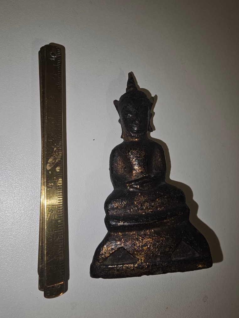 护符佛陀 Prai Chawat - 青銅色 - 泰國 #4.3