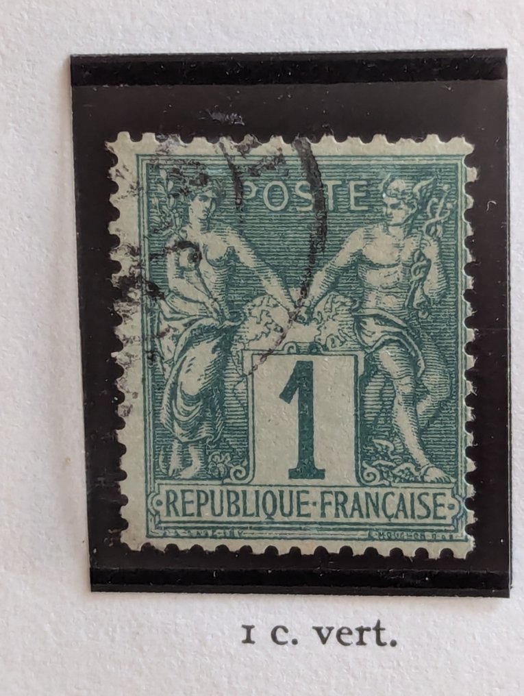 Francia 1870/1900 - Rare Ensemble classico Sage tipo I e tipo II completi - Yvert N° 61 à 105 avec nombreuses variétés #1.0