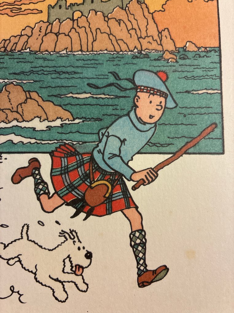 Studio Herge - Tirages Aquarelles - Tintin Ecossais #3.2