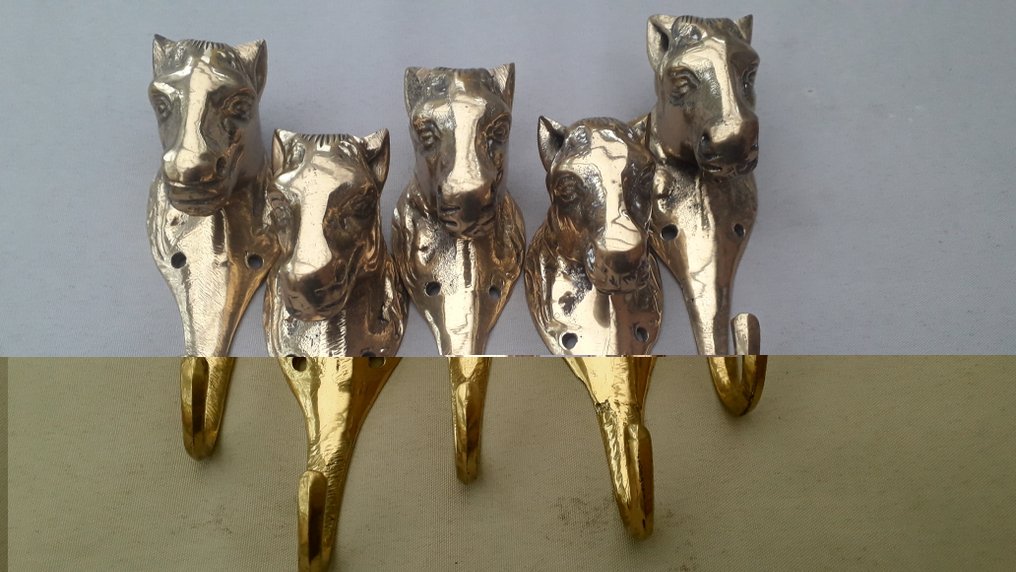 衣钩套件 - 镀金黄铜 - 欧洲  (没有保留价) #1.0