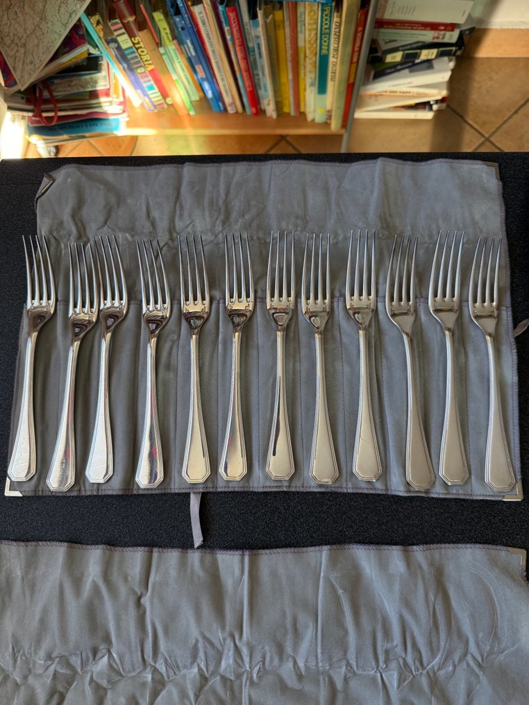 Christofle - Luc Lanel - Σετ μαχαιροπίρουνων για 12 (117) - Αμερική - Επάργυρο #1.0