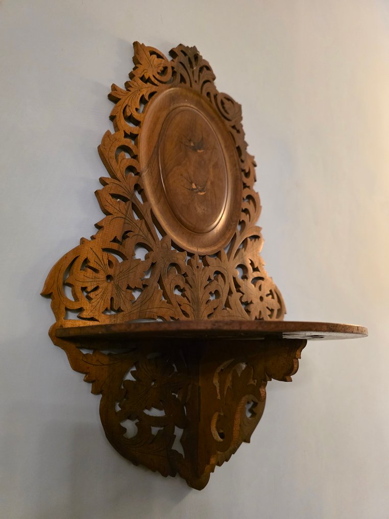 Wall shelf unit - Walnut - Ancient Sorrento shelf #3.2