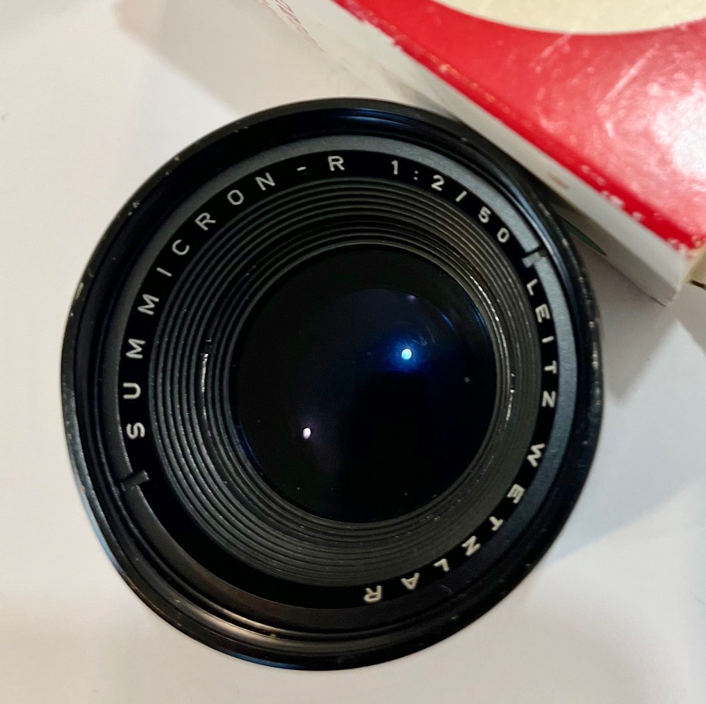Leitz, Leica Summicron-R 1:2/50mm + Macro Leitz Wetzlar Elpro VI b Prime lens #1.0