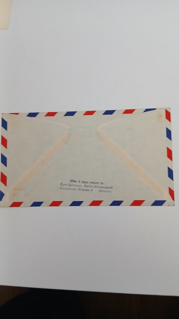 Γερμανία 1955/1955 - Εξώφυλλα πρώτης πτήσης αεροπορικής αλληλογραφίας. - Michael 205 206 207 208 #4.3