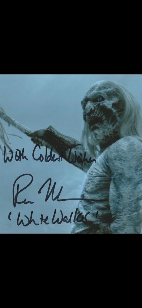 Game of Thrones - Signed by Ross Mullan (White Walker) #3.2
